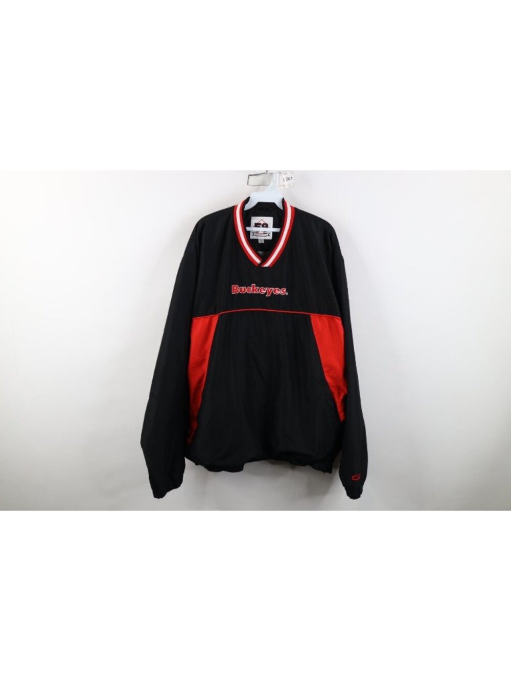 Vintage 90s Ohio State University Lined Windbreaker Jacket Mens Size XL Black